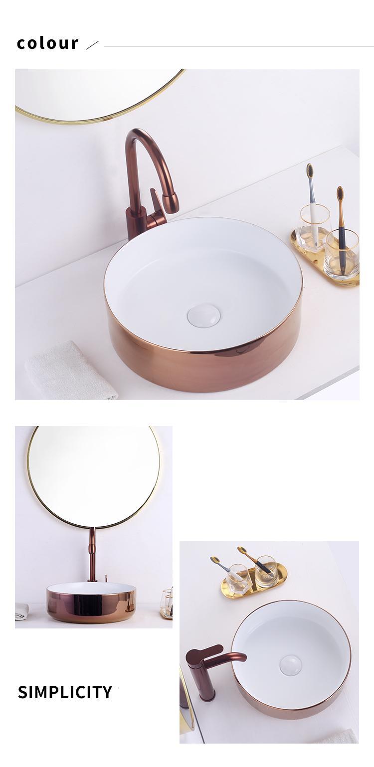 Раковина для раковины для ванной комнаты с круглой столешницей из .