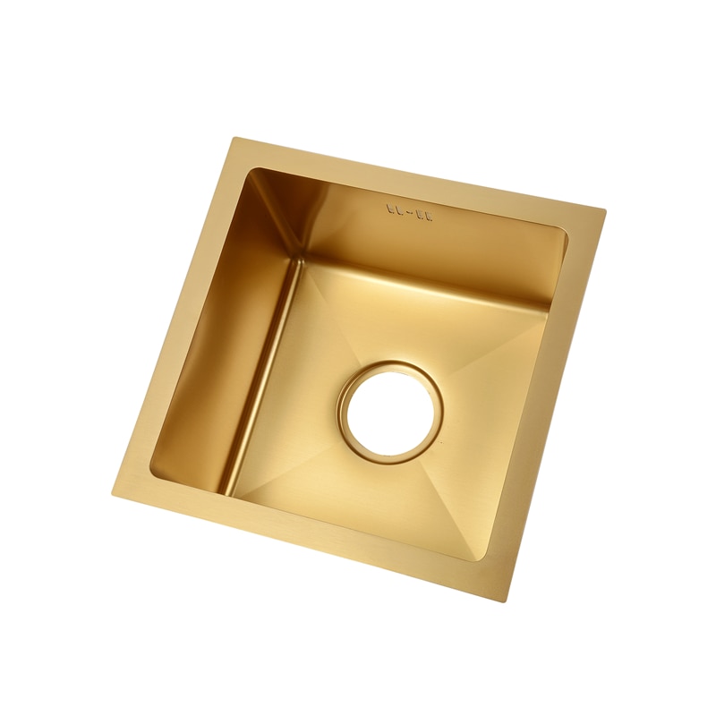 17,7-дюймовая квадратная кухонная раковина с одной чашей Golden .